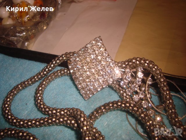 СРЕБРИСТО СКЪПОЦЕННО АРТ МОДНО КОЛИЕ МНОГО ЕФЕКТНО и БЛЕСТЯЩО 26921, снимка 15 - Колиета, медальони, синджири - 35100785