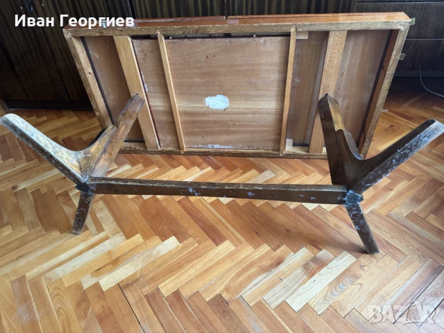 Кафява холна маса разтегателна В/Щ/Д- 54/55/110(157,5), снимка 12 - Маси - 50661392