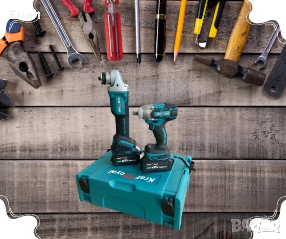 Акумулаторен ударен винтоверт и безчетков ъглошлайф /36V, 8Ah/, снимка 3 - Винтоверти - 47702753