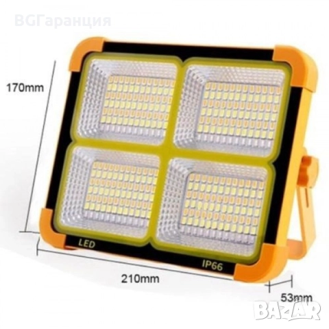 Малък преносим LED прожектор с акумулаторна батерия, снимка 5 - Други стоки за дома - 52305847