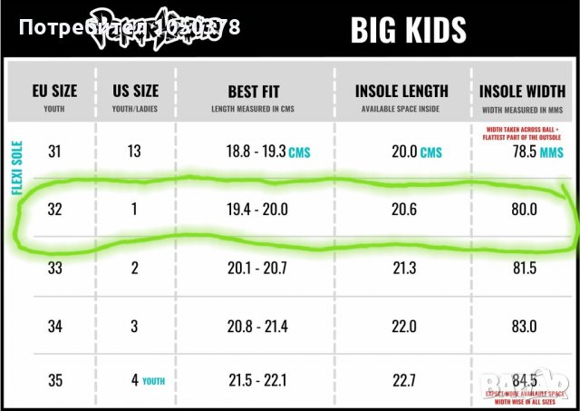 PaperKrane 32 номер детски боси обувки, снимка 2 - Детски обувки - 37867337