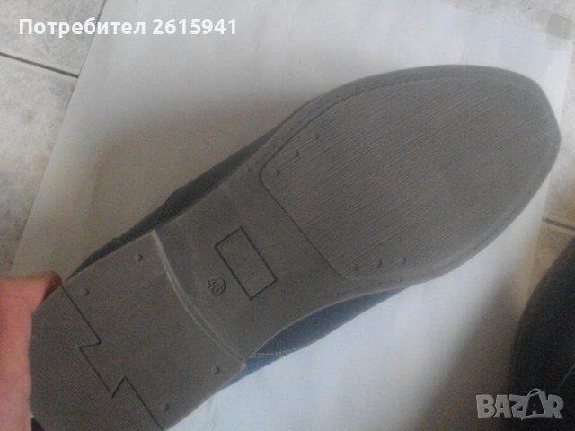 №46-Нови Мъжки Обувки-Сезон Пролет/Есен-Кожа/Дънков Плат-STALLION, снимка 11 - Ежедневни обувки - 38897693