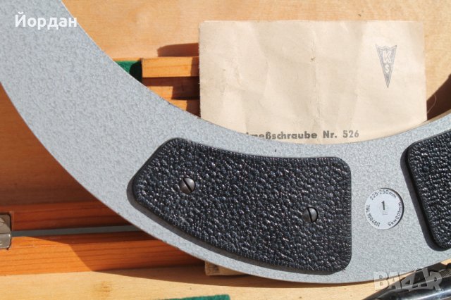 Немски микрометрър , снимка 3 - Шублери - 38178279