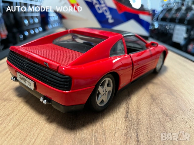 BBUARGO колекционерски модел FERRARI 348 TS 1989 г. 1:18 мащаб, снимка 2 - Колекции - 53053218