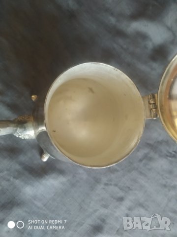 посребрена метална кана, снимка 2 - Антикварни и старинни предмети - 37059678