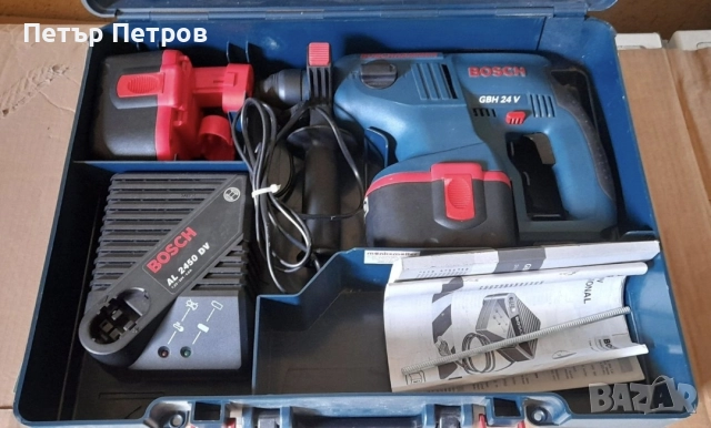 "Bosch GBH 24V SDS+" Професионален акумулаторен перфоратор