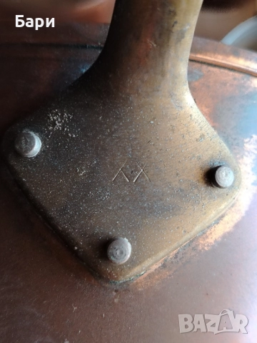 Стари медни тигани,тиган,касерола,тенджера-8бр., снимка 15 - Съдове за готвене - 52234591