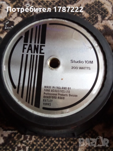Говорители 10 инча-Fane., снимка 4 - Тонколони - 52099583