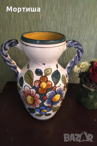 Антикварна ръчно изработена ваза , снимка 2 - Декорация за дома - 29684472
