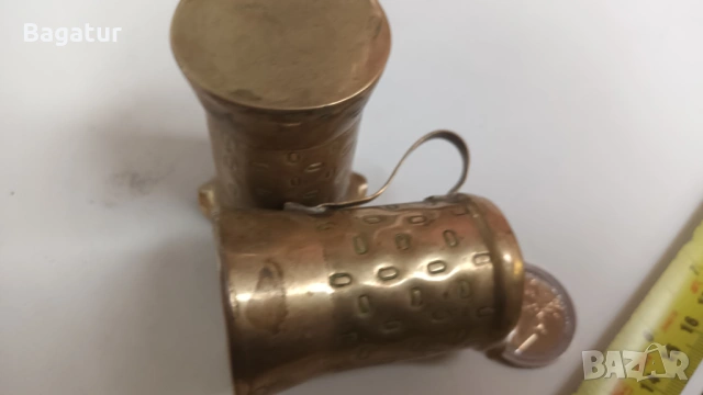 Възрожденски бронзови,мерки,чашки за алкохол,царски,кръчмарски, снимка 9 - Антикварни и старинни предмети - 54044258