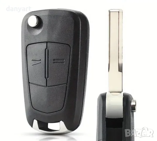 Кутия за Дистанционен Ключ с 2 Бутона съвместим с Vauxhall Opel Astra H Corsa D Vectra C Zafira