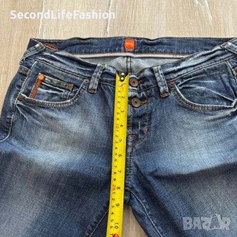 Дамски дънки Hugo Boss Orange Liffy 16561, размер W30 W32, сини, снимка 3 - Дънки - 52574302