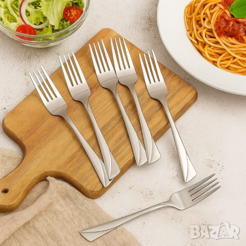 Вилици Bohmann BH 5813MR, 6 броя, неръждаема стомана, снимка 3 - Други - 51926192