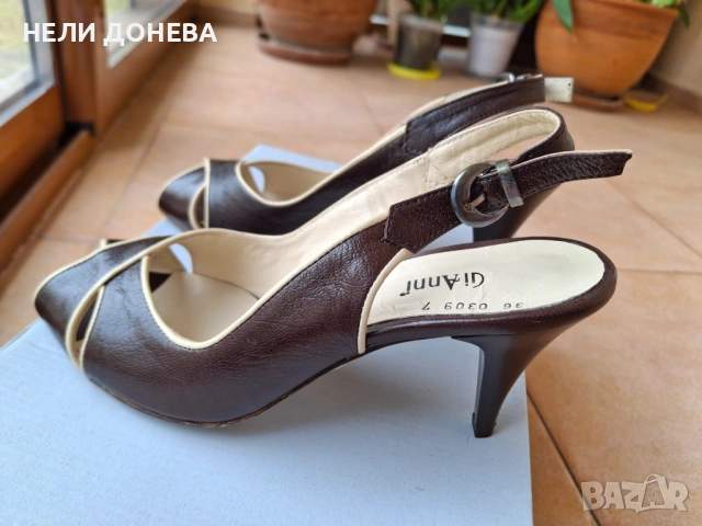 Луксозни Сандали GiAnni”Италия,ЕСТЕСТВЕНА Кожа с красив дизайн!НОВИ!36, снимка 3 - Сандали - 54239998