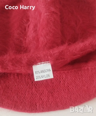 Детски шапки ангорска вълна, снимка 2 - Шапки, шалове и ръкавици - 52953355