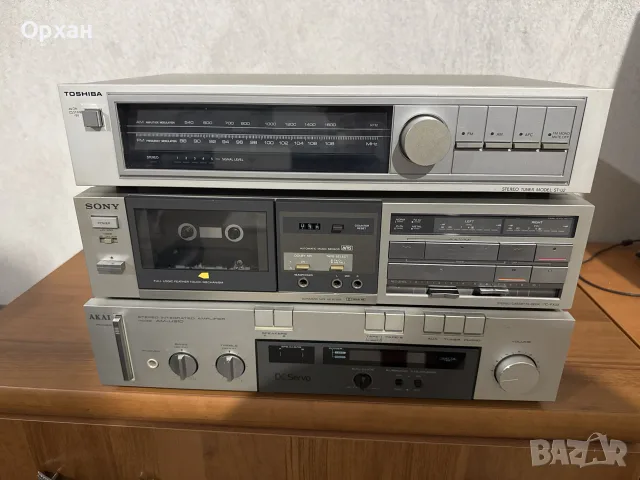 Ретро аудио система / компонентен Hi-Fi стерео сет (Toshiba, Sony, Akai), снимка 3 - Ресийвъри, усилватели, смесителни пултове - 56226406