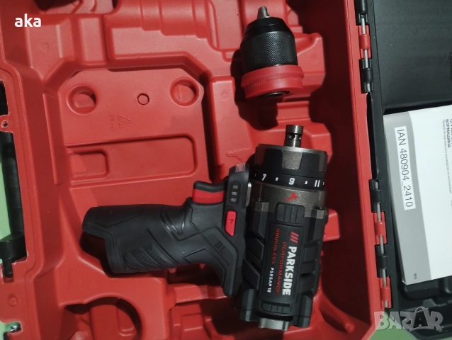 12v.акумулаторна ударна бормашина PSBSAP 12A1 PARKSIDE PERFORMANCE 5Г.ГАРАНЦИЯ , снимка 3 - Бормашини - 52842812
