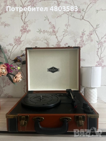 Jerry Lee ретро преносим грамофон , снимка 3 - Грамофонни плочи - 54265330