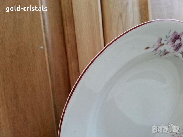 Стар български порцелан чинии дълбоки, снимка 3 - Антикварни и старинни предмети - 34338263
