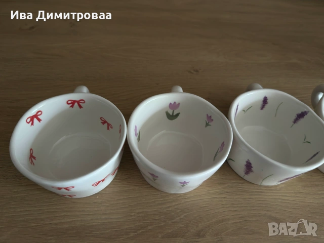 Комплект керамични чашки за кафе/чай, снимка 2 - Чаши - 54291541