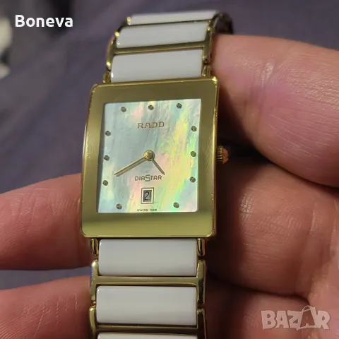 Rado ОРИГИНАЛЕН Бяла керамика, Перлен Циферблат , снимка 6 - Дамски - 49049004