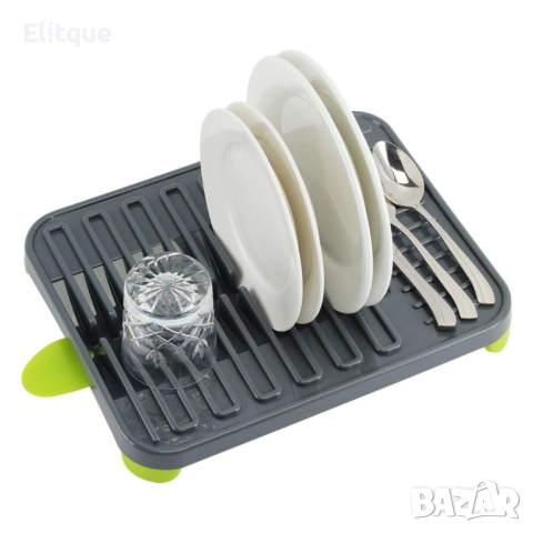 Сушилник за съдове Luigi Ferrero 38x30x4.5cm, сив, снимка 2 - Други стоки за дома - 52832331