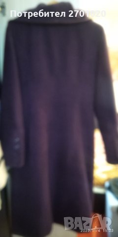 Елегантно лилаво палто, снимка 2 - Палта, манта - 30673105
