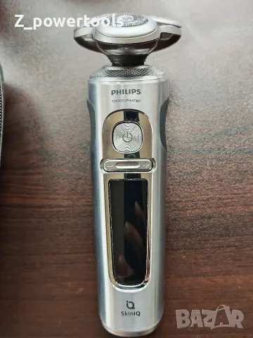 висок клас мъжка електрическа самобръсначка Philips S9000 Prestige (модел SP9820 с технология SkinIQ, снимка 2 - Електрически самобръсначки - 56057310