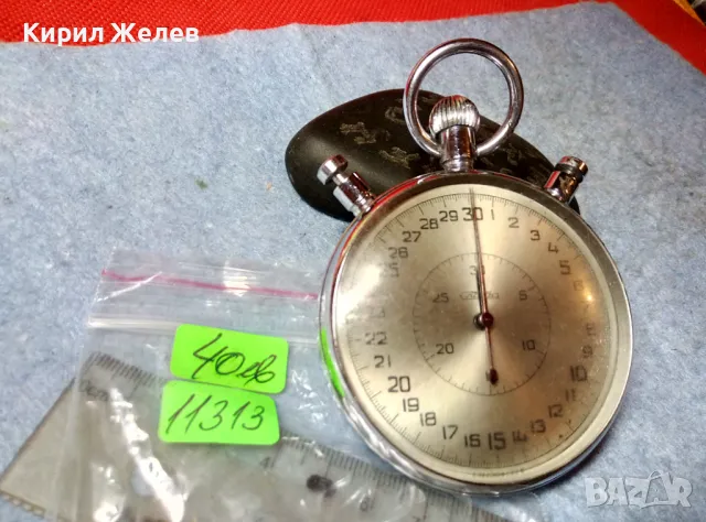 СЛАВА 20 КАМНЕЙ СДЕЛАНО в СССР Стар ГОЛЯМ ПРОФЕСИОНАЛЕН РУСКИ СПОРТЕН ХРОНОМЕТЪР РЯДЪК МОДЕЛ 11313, снимка 11 - Антикварни и старинни предмети - 48288558