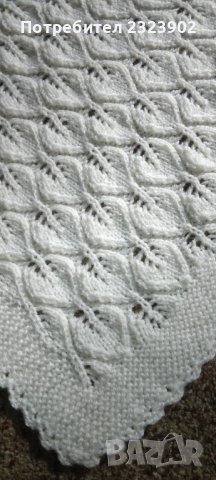 Ръчно плетена пелена , снимка 2 - Пелени, памперси - 39703038