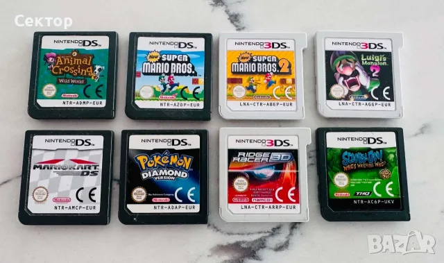 Оригинални дискети Игри за Nintendo 3DS/DS Pokemon Mario Zelda