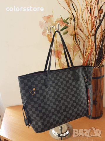 Черна чанта Louis Vuitton  Neverfull , снимка 3 - Чанти - 31124630