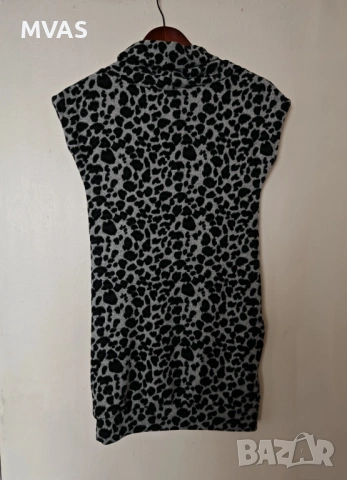 Нова дамска леопардова сива дамска туника XS S размер, снимка 2 - Туники - 53157234