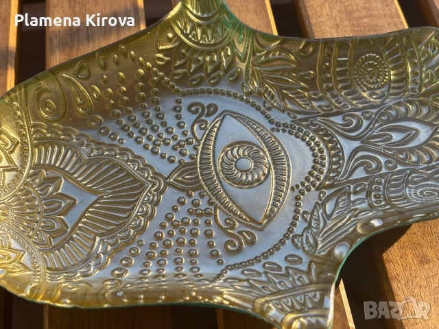 Декоративна поставка “Ръката на Фатима” | Хамса, снимка 5 - Декорация за дома - 52796422