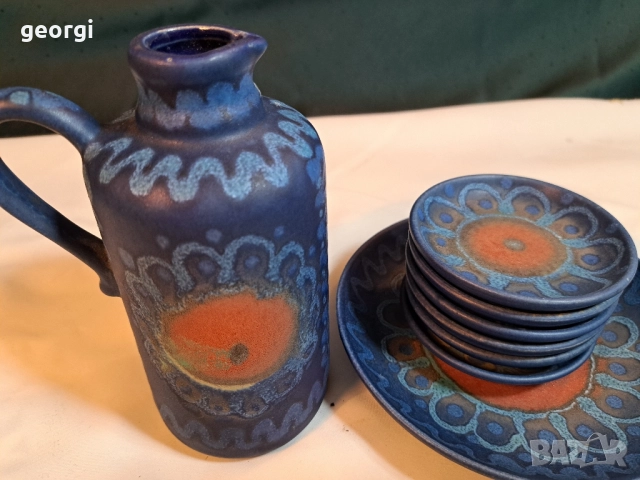комплект немска керамика ръчна изработка 29/1, снимка 9 - Антикварни и старинни предмети - 52027517