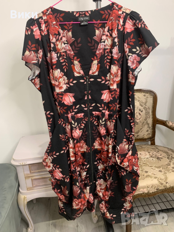 Рокля в размер М, но е подходяща и за L, снимка 3 - Рокли - 44654013