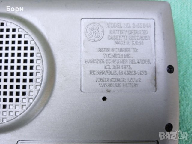 General Electric Cassette Recorder Model 3-5364A , снимка 5 - Плейъри, домашно кино, прожектори - 38517351