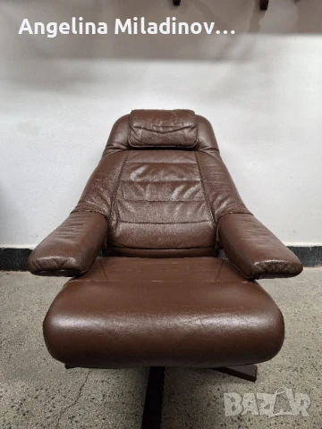 Фотьойл, кресло от естествена кожа със зони за релакс , снимка 6 - Дивани и мека мебел - 51310757