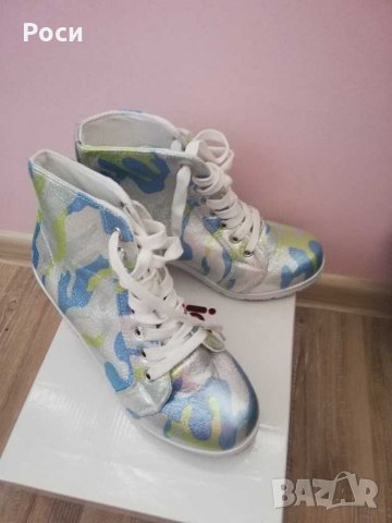 Дамски боти с дебел ток 38 номер , снимка 4 - Дамски боти - 30775618