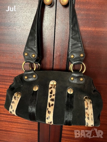 Дамска чанта естествена кожа, снимка 6 - Чанти - 54034404