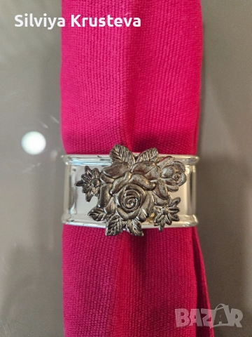 Салфетки от плат и пръстени за салфетки, снимка 3 - Аксесоари за кухня - 52958676