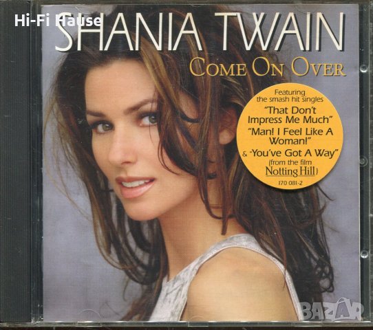 Shania Twain-Come on Over, снимка 1 - CD дискове - 36968375