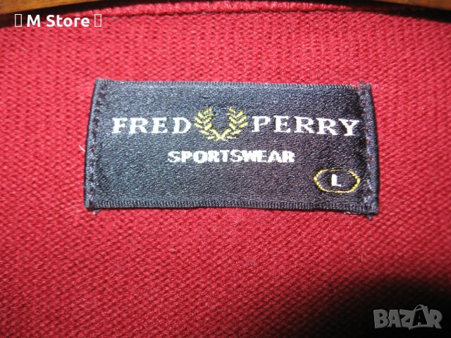 Fred Perry мъжки  пуловер L размер, снимка 3 - Пуловери - 39299218