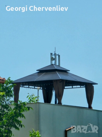 Метална беседка с пейка за двор или градина, снимка 4 - Градински мебели, декорация  - 52387365