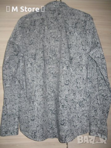 H&M slim fit мъжка риза от памук, снимка 4 - Ризи - 36672808