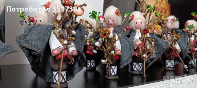 Сурвакар - дървена кукла с национална носия- Сурвакари, снимка 6 - Декорация за дома - 52648626