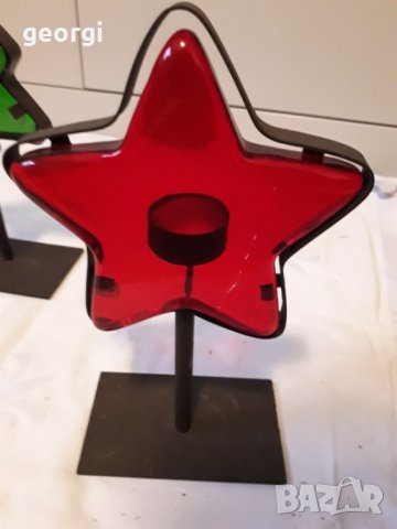 Цветен стъслен свещник, снимка 3 - Декорация за дома - 31400189