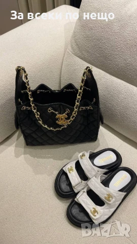 Chanel Дамски Чехли Шанел - Налични Различни Цветове Код E711, снимка 9 - Чехли - 51242465