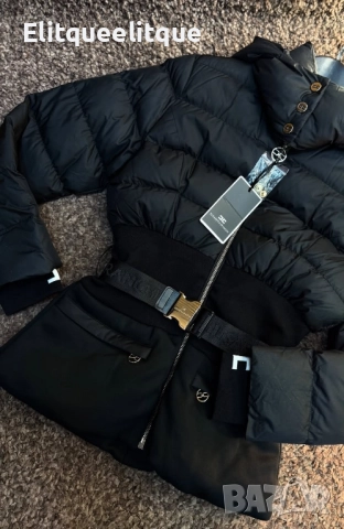 зимно яке с колан елизабет франчи 