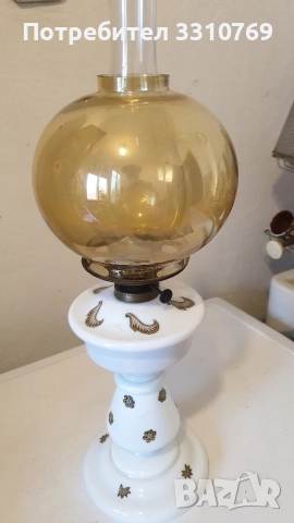 Редки красиви антикварни газени лампи. , снимка 10 - Настолни лампи - 52788182